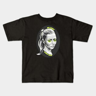 Mr Robot - Angela Glitch Portrait Kids T-Shirt